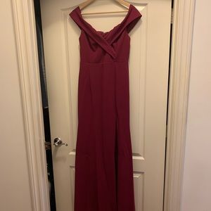 Lulus Song of Love Off-the-shoulder maxi dress